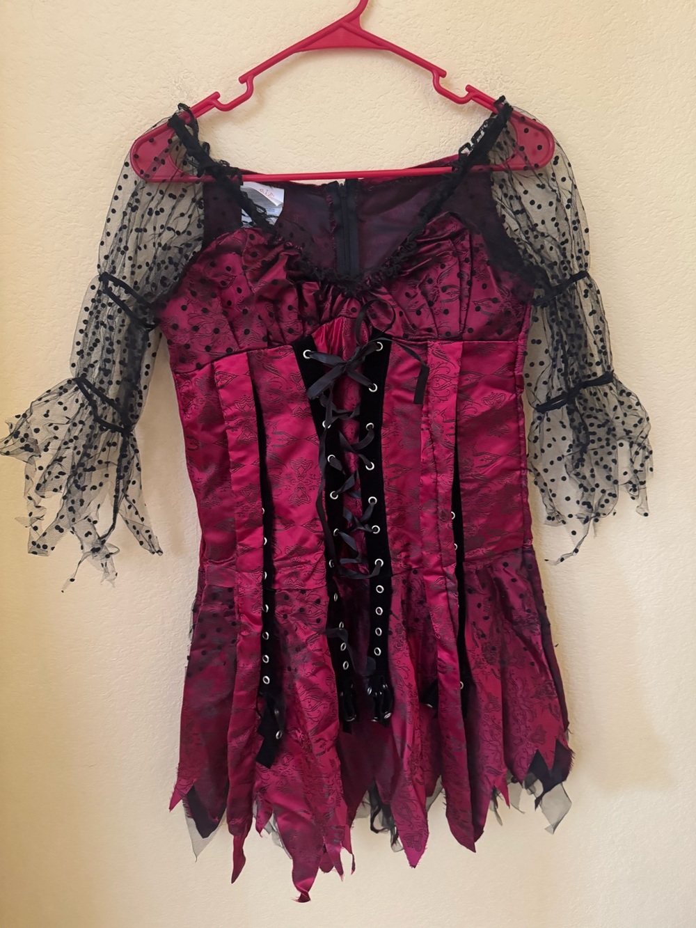 Rubies Goth Whimsical Witch Costume Dress & Hat Size Small